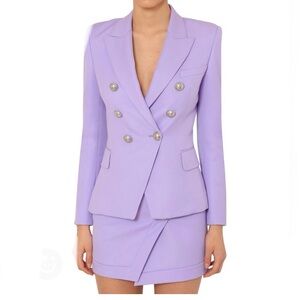 CACHE Lilac Purple Blazer Skirt Set  8